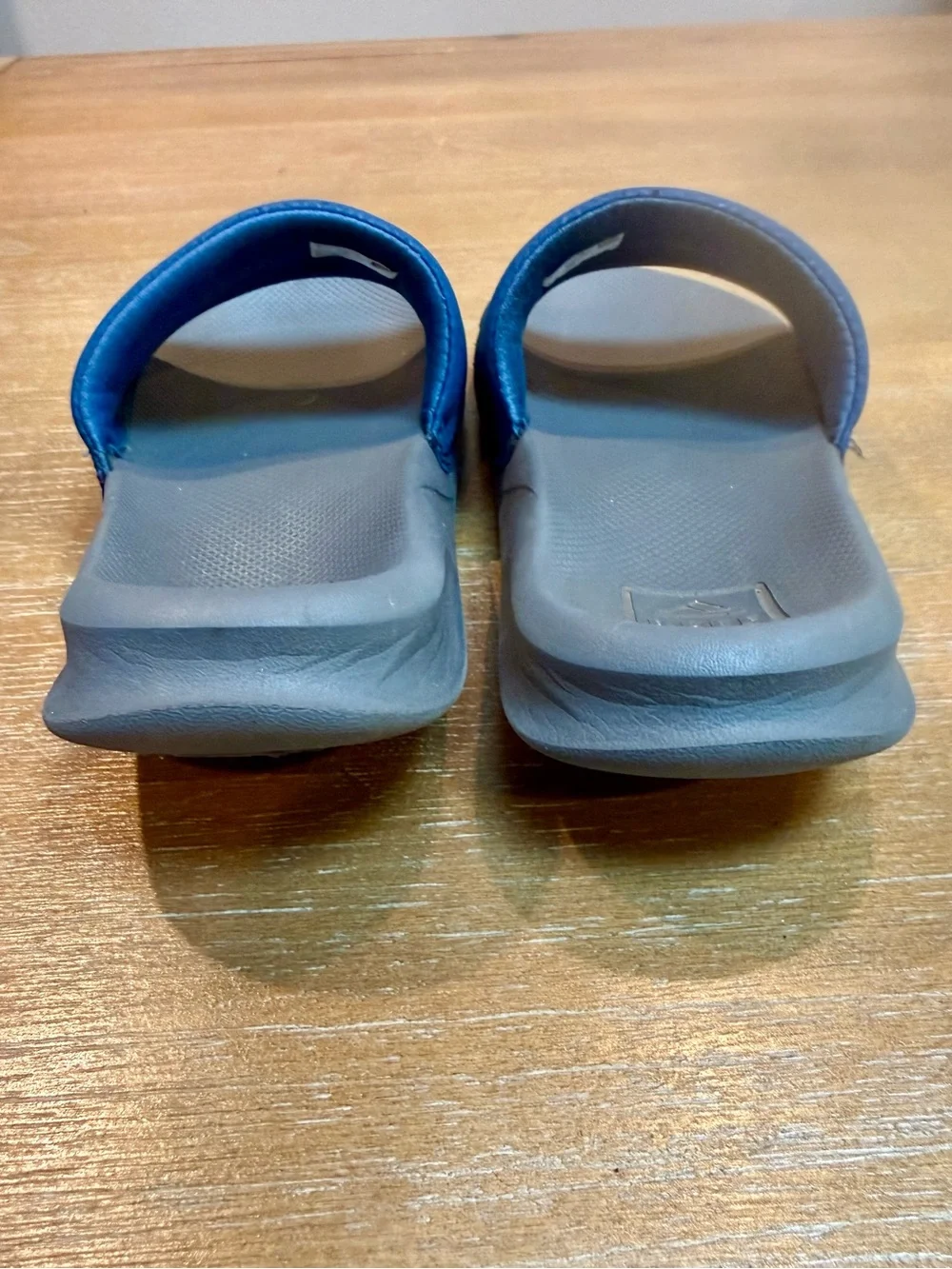 Reef Kids One Slide Sandals Gray Blue Size 2/3
